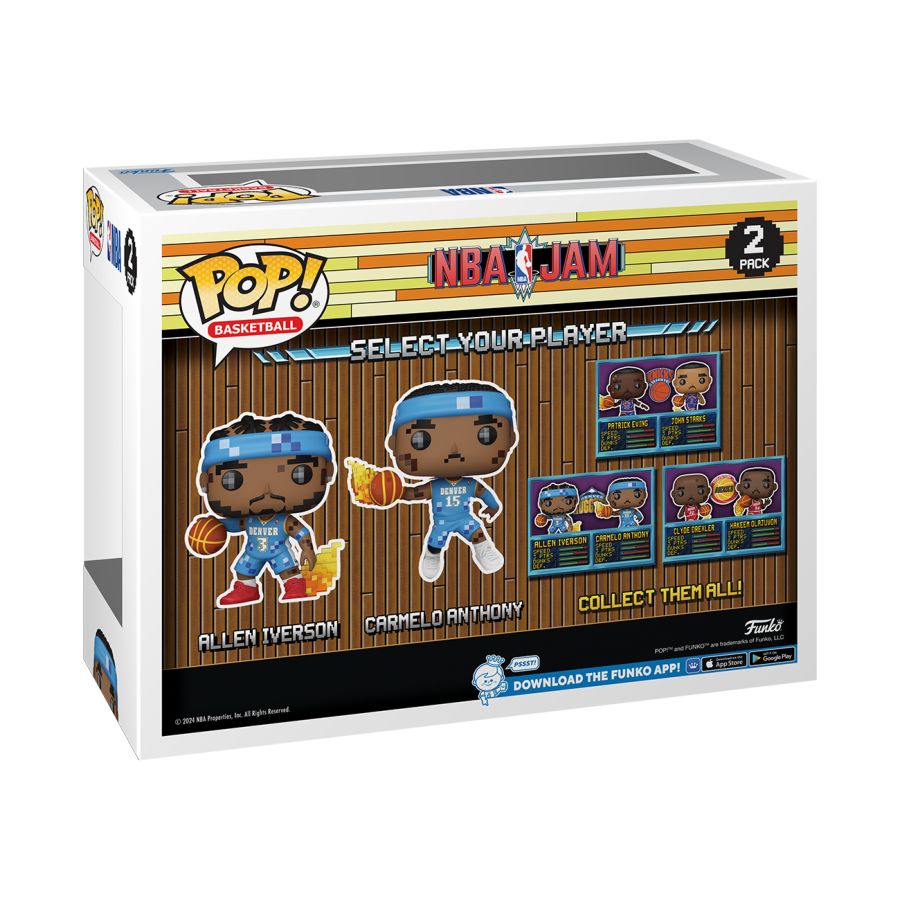 Allen Iverson and Carmelo Anthony Denver Nuggets NBA Jam Edition 2-Pac ...