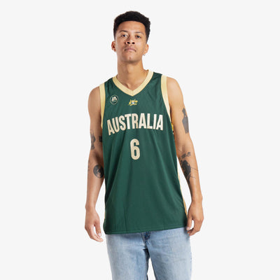 JordansSecretStuff Joe Ingles Australia National Team Basketball Jersey Aussie Euroleague Small