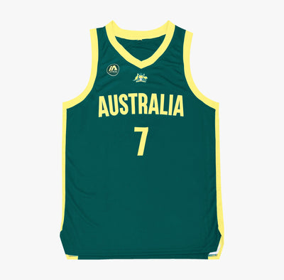JordansSecretStuff Joe Ingles Australia National Team Basketball Jersey Aussie Euroleague Small