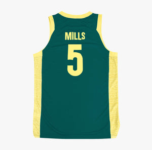 Patty Mills Australian Boomers National Home Green Jersey