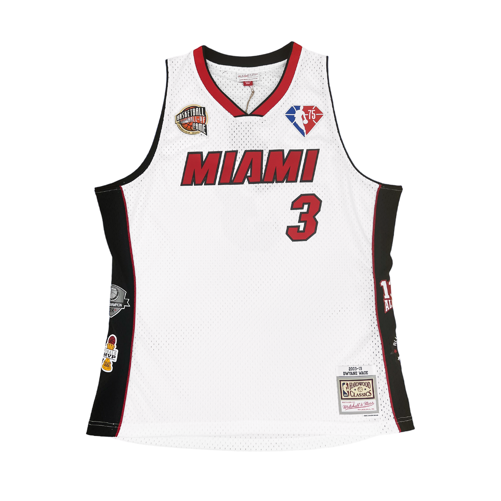 Youth Dwayne Wade Jersey  Miami Heat Mitchell & Ness NBA Red Throwback  Jersey