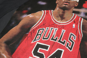 Horace Grant Chicago Bulls Player Photo Autographed NBA T-Shirt