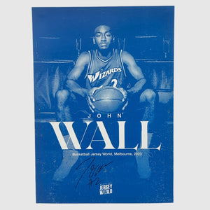 *AUTOGRAPHED* John Wall x Basketball Jersey World Store Appearance Poster