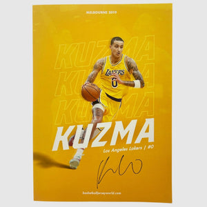 *AUTOGRAPHED* Kyle Kuzma x Basketball Jersey World Store Appearance Poster