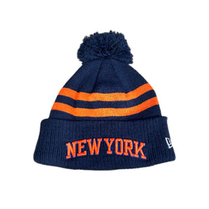 New York Knicks 2025 Statement Edition Pom Knit NBA Beanie