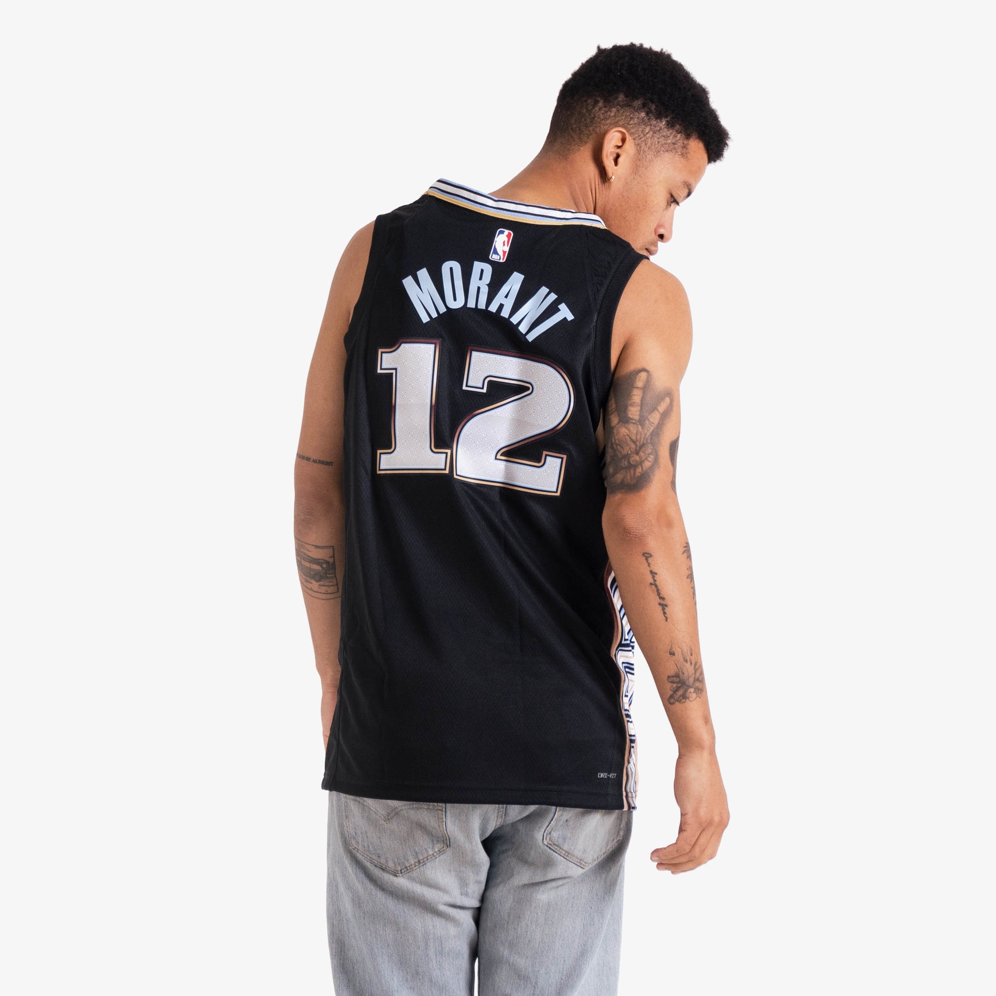 NBA Grizzlies 12 Ja Morant Grey City Edition Nike Men Jersey