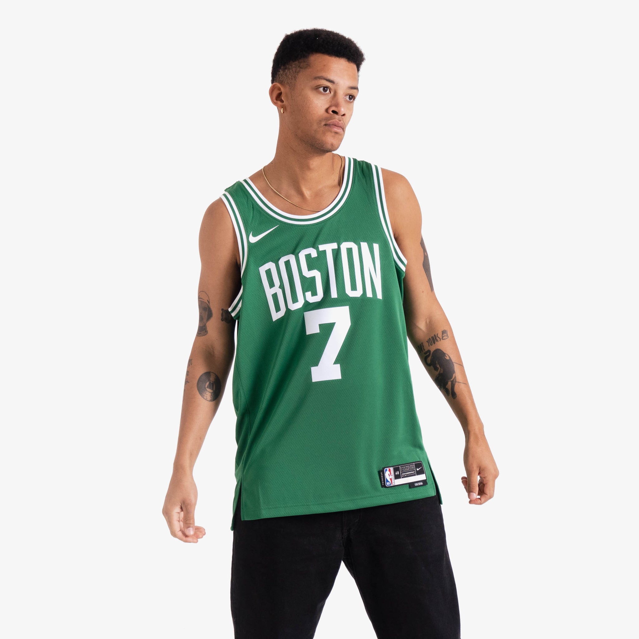 Nike Unisex Nike Jaylen Brown White Boston Celtics Swingman Jersey -  Association Edition
