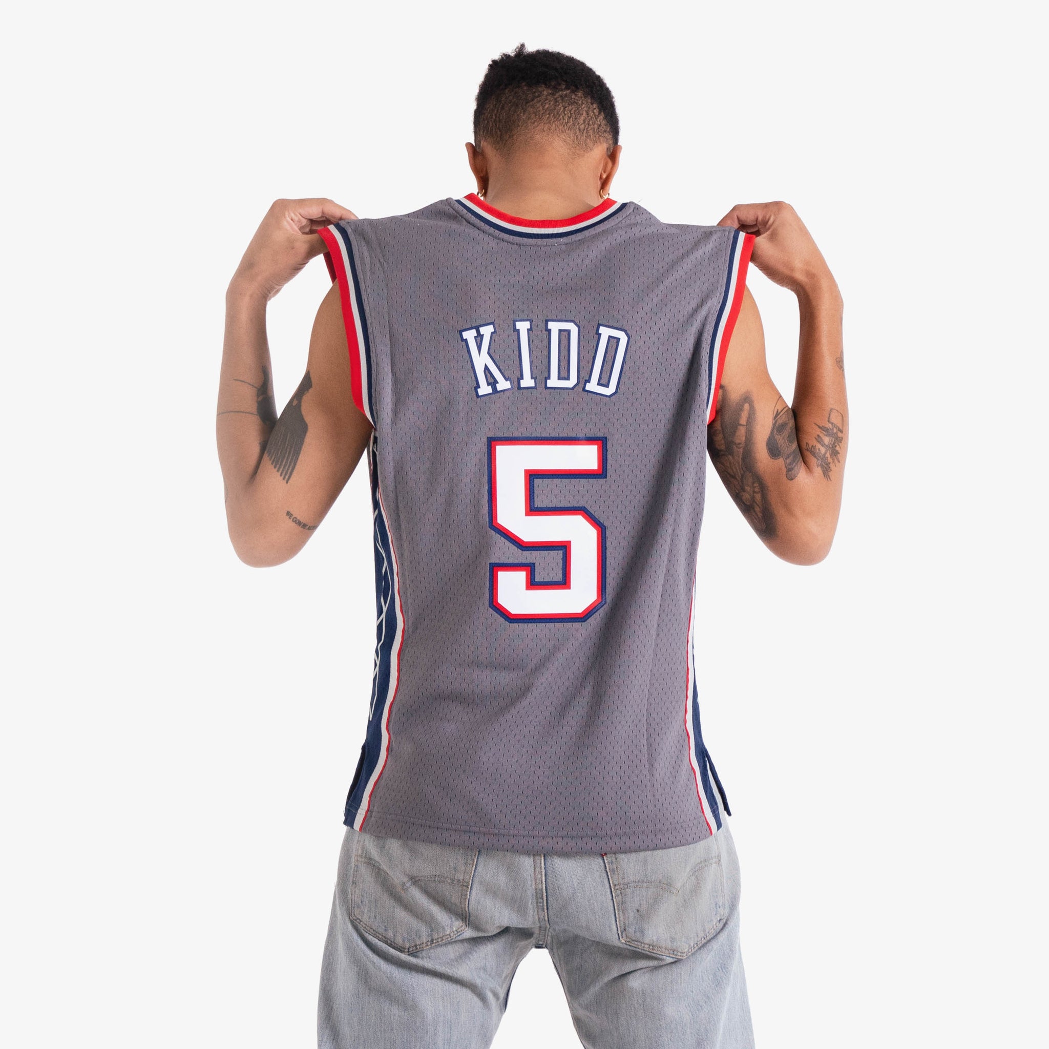 Jason Kidd New Jersey Nets HWC Throwback NBA Authentic Jersey