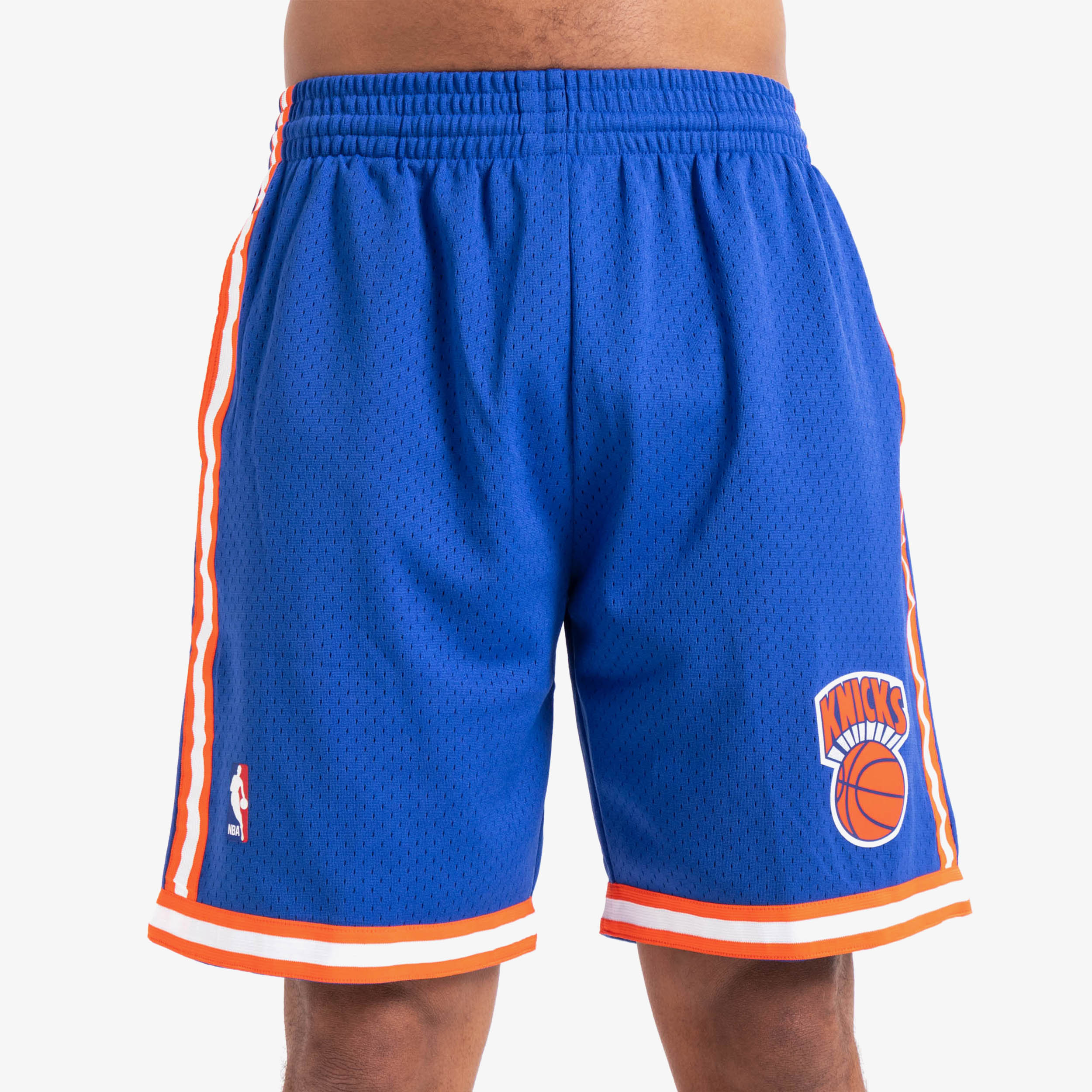 Mitchell & Ness Men's Blue Nba New York Knicks Swingman Shorts