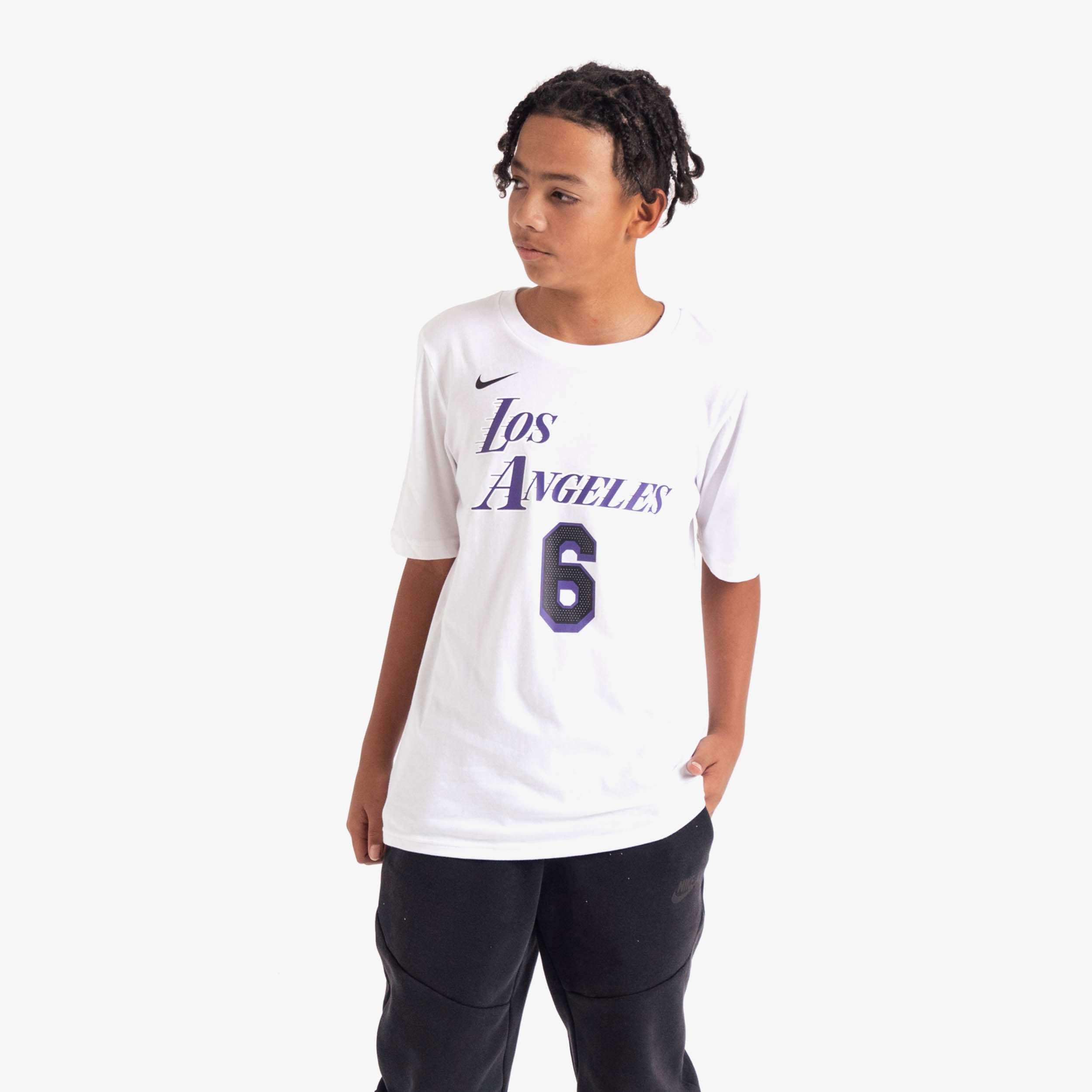 LeBron James Los Angeles Lakers Icon Edition Older Kids' Nike NBA Swingman  Jersey