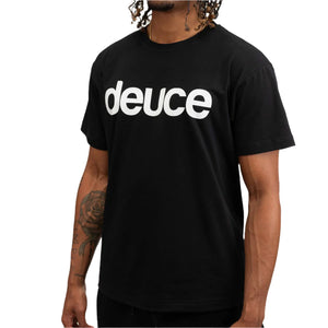 Deuce 50/50 Logo Black Mens T-Shirt