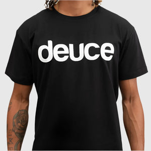 Deuce 50/50 Logo Black Mens T-Shirt