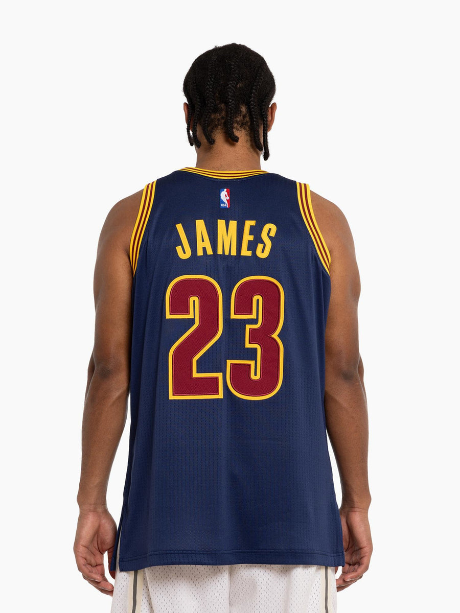 LeBron James Cleveland Cavaliers 2015-16 Authentic Throwback NBA Jerse ...