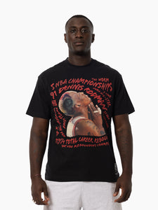 Dennis Rodman Chicago Bulls Abstract Vintage T-Shirt