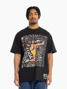 Dennis Rodman Los Angeles Lakers Abstract Vintage T-Shirt