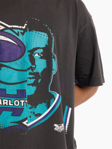 Larry Johnson Charlotte Hornets Vintage Face Off T-Shirt