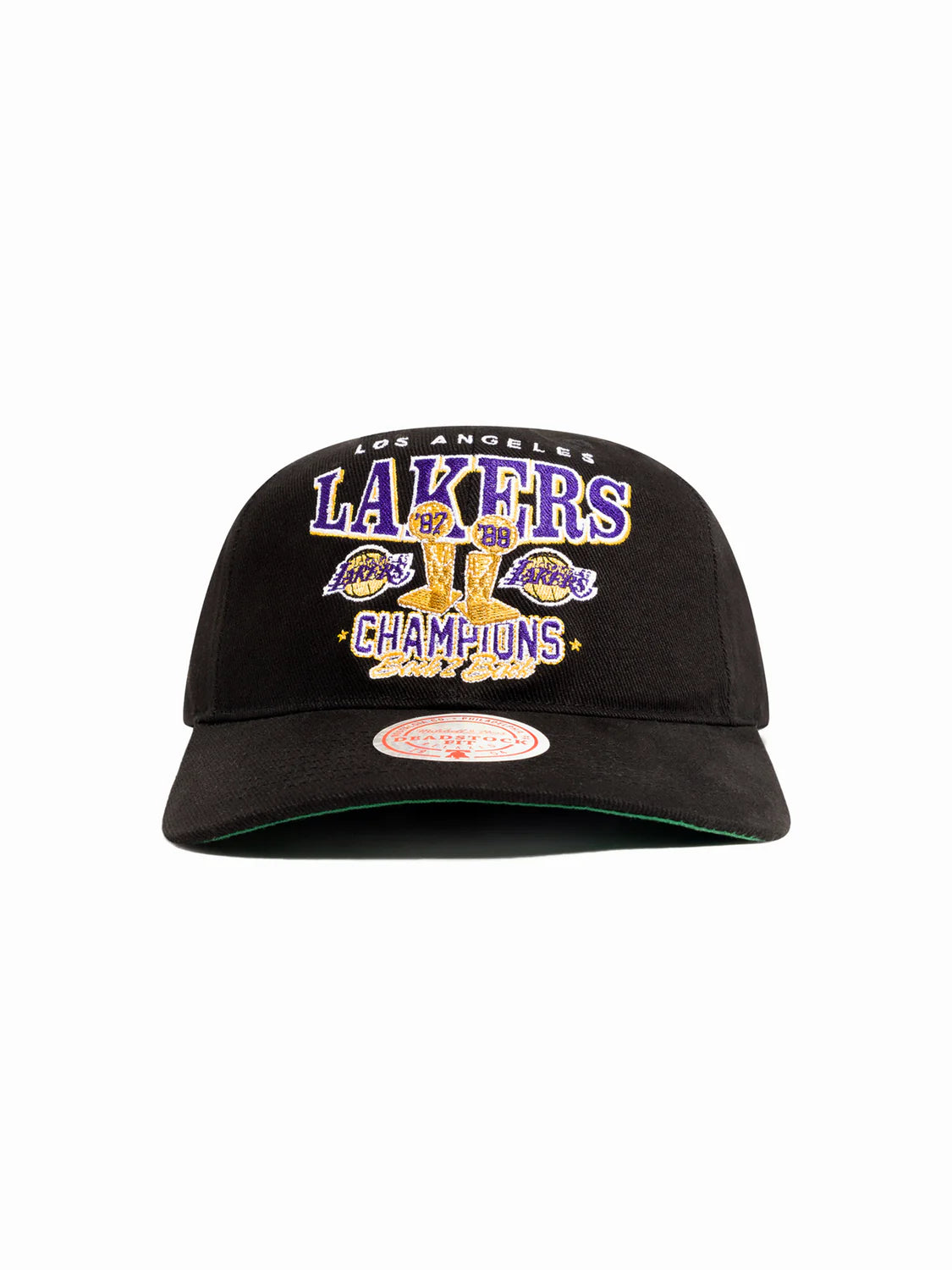 Mitchell and Ness Los Angeles Lakers Championship Trucker Snapback Hat Black