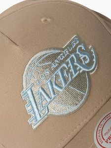 Los Angeles Lakers Khaki Seasonal Pro Crown NBA Snapback Hat