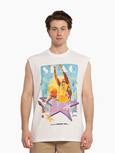 Shaquille O'Neal Los Angeles Lakers Vintage Sunset NBA Muscle Tank