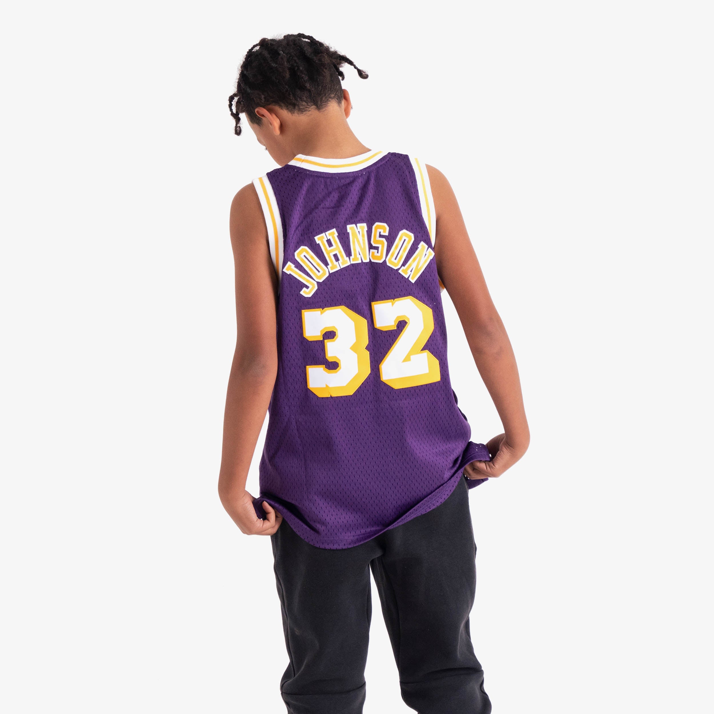 Magic Johnson White Los Angeles Lakers Throwback Jersey – Best Sports  Jerseys