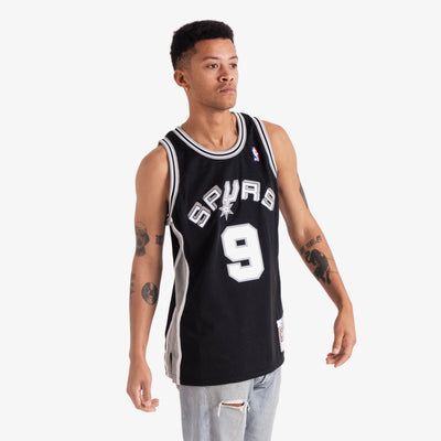 Men's San Antonio Spurs Tony Parker Mitchell & Ness Black Jersey