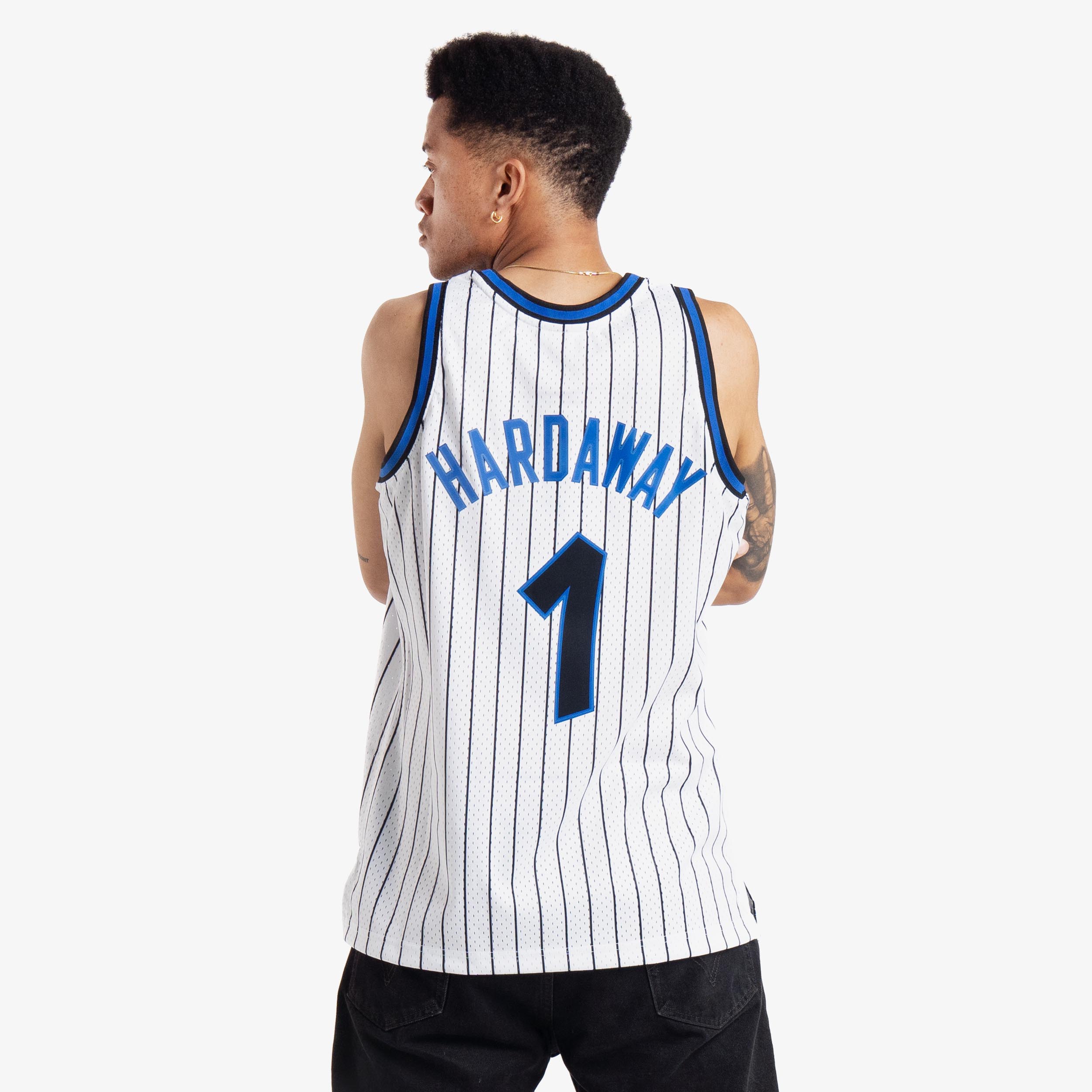 Big & Tall Men's Penny Hardaway Orlando Magic Nike Swingman Black Throwback  Jersey