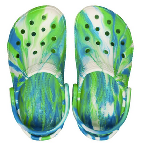 Marble Mint Purple Classic Junior Crocs