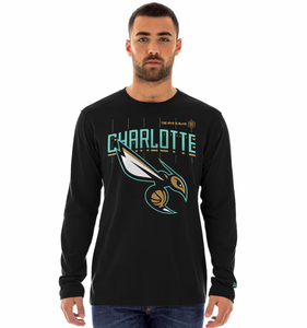 Charlotte Hornets 2025 City Edition NBA New Era Long-Sleeve T-Shirt