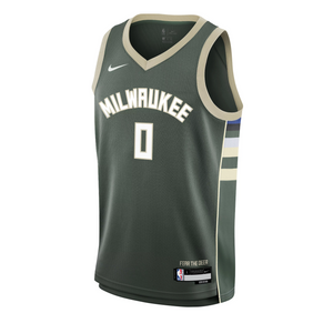 Damian Lillard Milwaukee Bucks 2025 Icon Edition Youth NBA Swingman Jersey