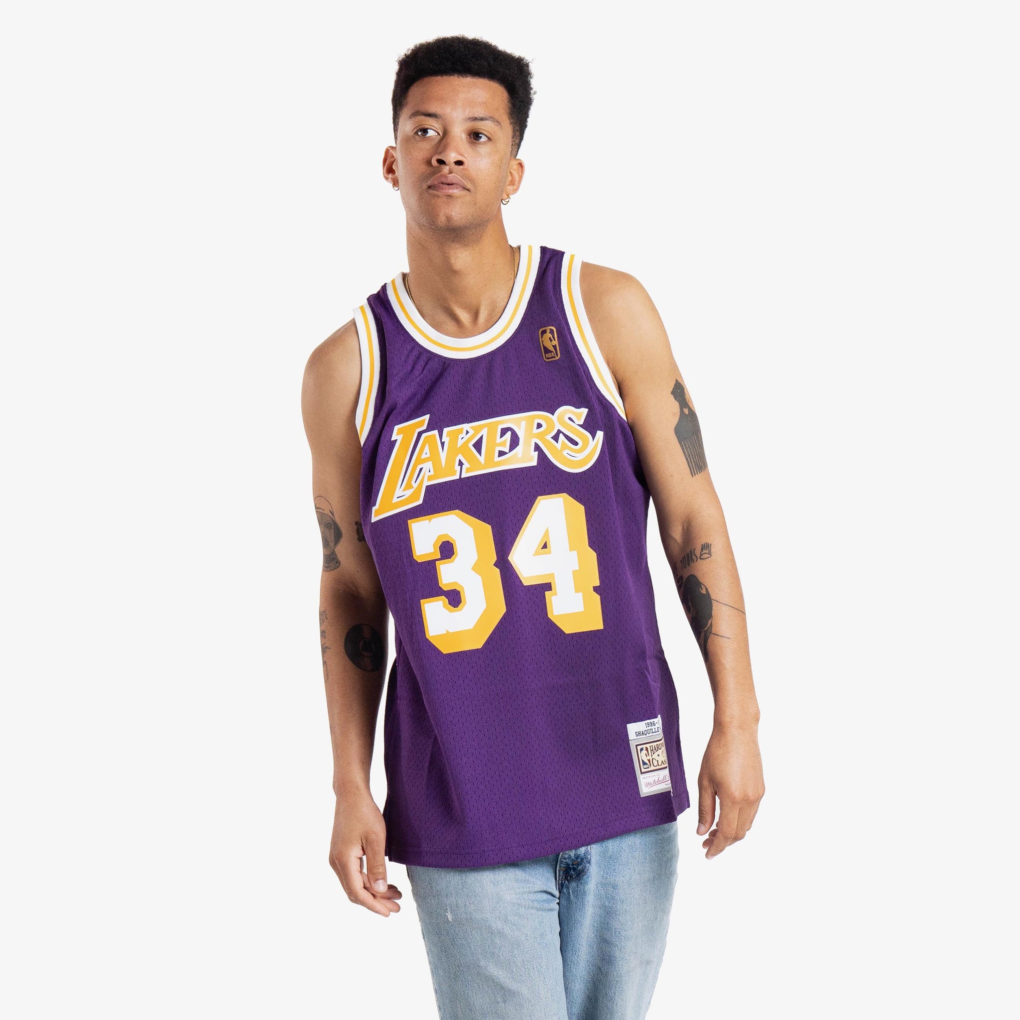 Shaquille O'Neal Los Angeles Lakers Signed HWC Mitchell & Ness