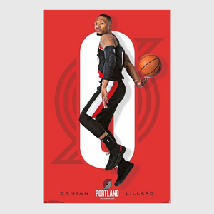 Damian Lillard Portland Trail Blazers NBA Wall Poster