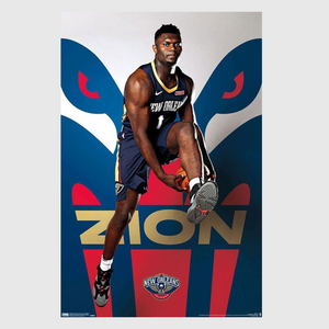 Zion Williamson New Orleans Pelicans NBA Wall Poster