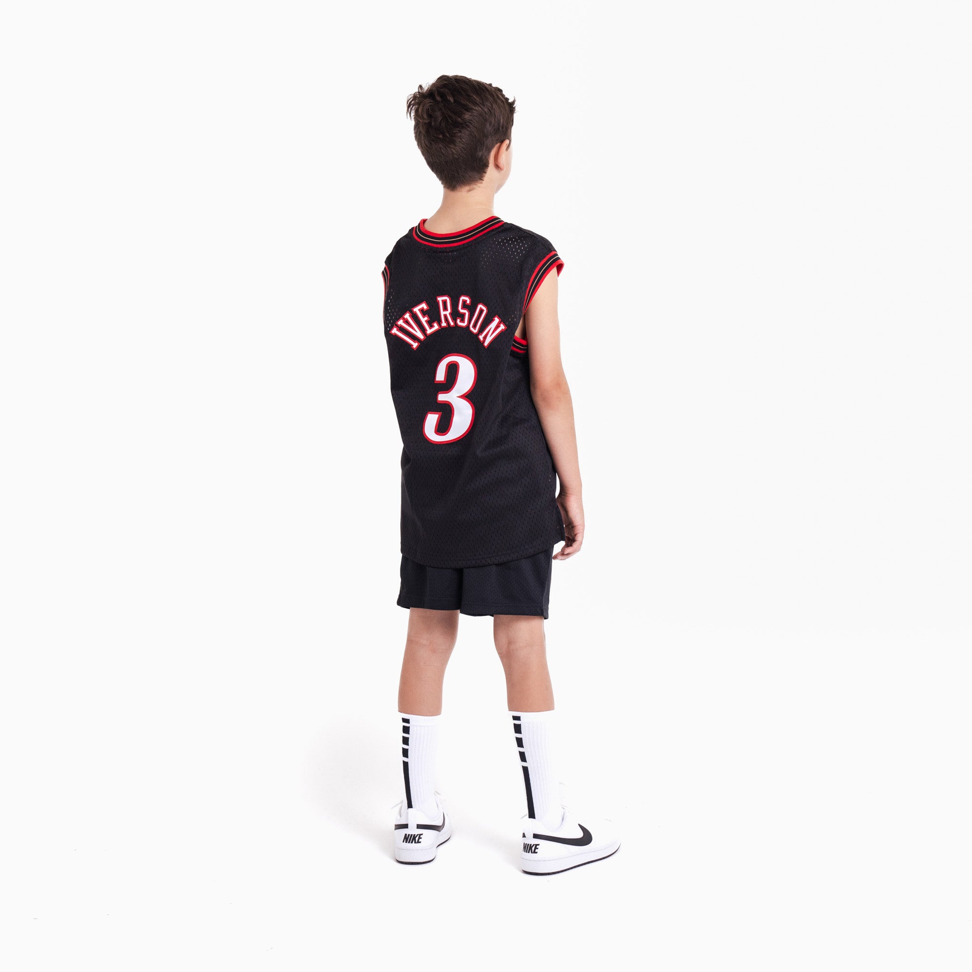 Allen iverson youth black jersey best sale