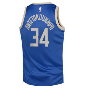 Giannis Antetokounmpo Milwaukee Bucks 2025 City Edition Youth NBA Swingman Jersey