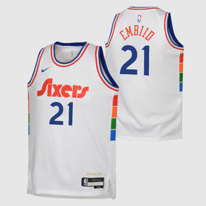 Joel Embiid Philadelphia 76ers 2025 City Edition Youth NBA Swingman Jersey