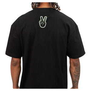 Deuce Black Peace Hand Mens T-Shirt