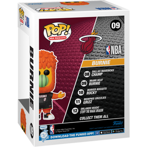 Burnie Miami Heat Mascot NBA Pop Vinyl