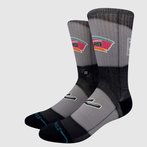 San Antonio Spurs Hardwood Classic Mini Ball NBA Stance Socks