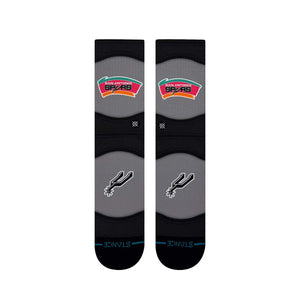 San Antonio Spurs Hardwood Classic Mini Ball NBA Stance Socks