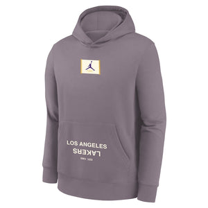 Los Angeles Lakers 2025 Jordan Statement Courtside Youth NBA Fleece Hoodie