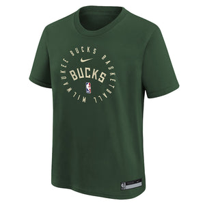 Milwaukee Bucks 2025 Practice Legend Dri-Fit NBA Youth T-Shirt