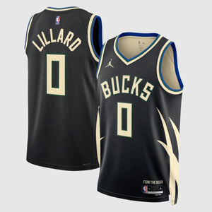 Damian Lillard Milwaukee Bucks 2024 Statement Edition NBA Swingman Jersey