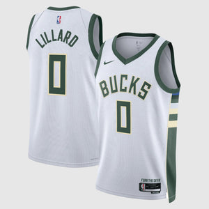 Damian Lillard Milwaukee Bucks 2024 Association Edition NBA Swingman Jersey