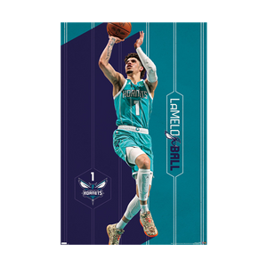 Lamelo Ball Charlotte Hornets NBA Wall Poster