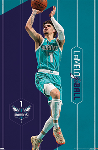 Lamelo Ball Charlotte Hornets NBA Wall Poster