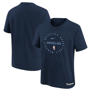 Memphis Grizzlies 2025 Practice Legend Dri-Fit NBA Youth T-Shirt