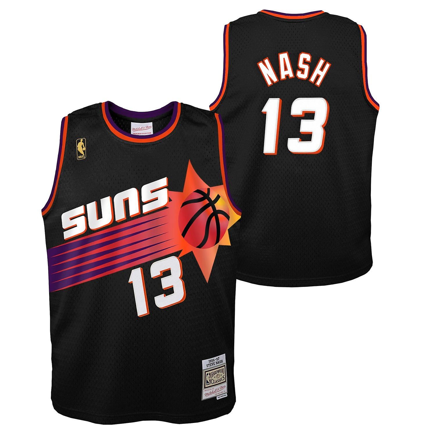 Steve Nash Phoenix Suns HWC Throwback NBA Off White Swingman Jersey –  Basketball Jersey World