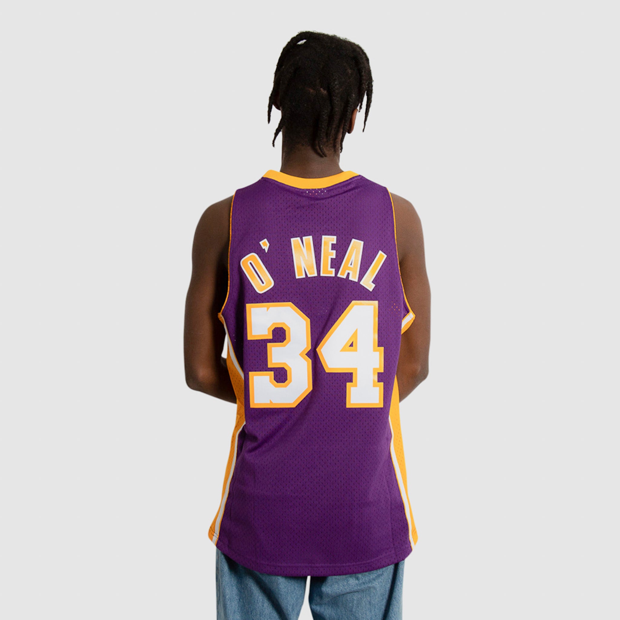 Shaquille O'Neal Los Angeles Lakers HWC Throwback NBA Swingman