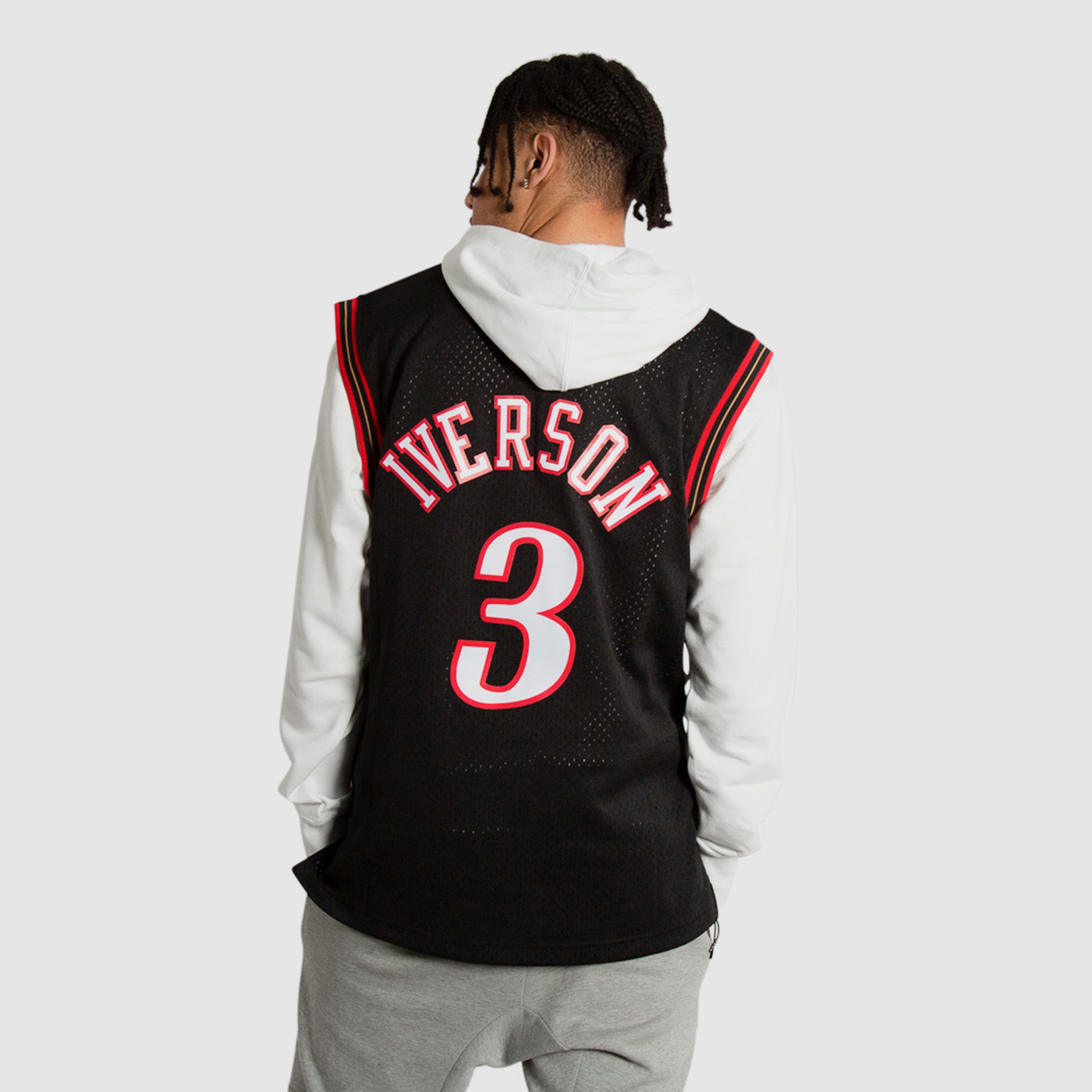 2003 Allen Iverson Philadelphia 76ers Hardwood Classic Reebok NBA Jersey  Size XL – Rare VNTG