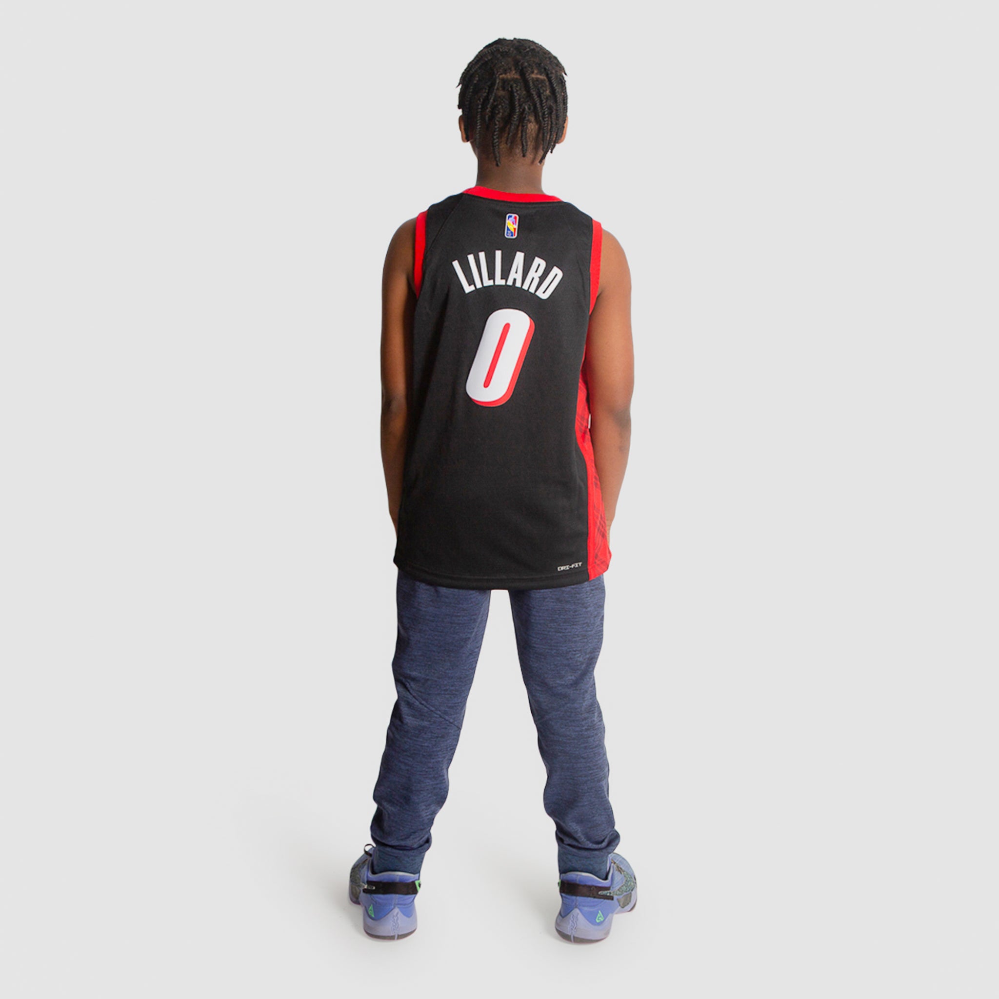 Nike Youth Portland Trail Blazers Damian Lillard #0 Black Swingman Jersey
